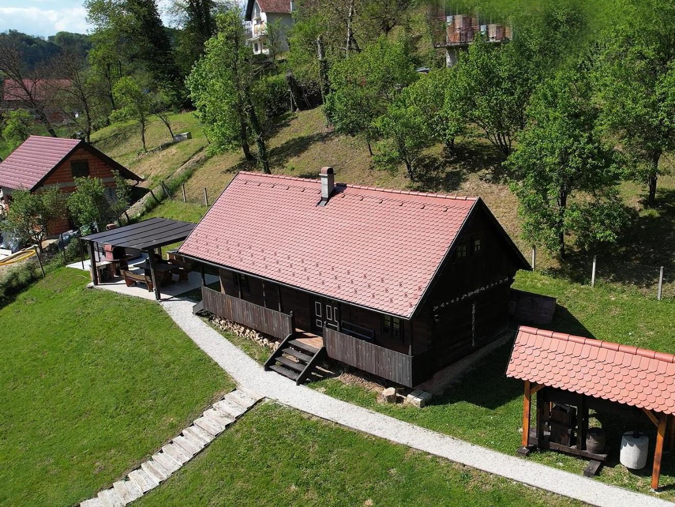 Tradicionalna Zagorska Drvena Kuca Stara Murva Tuheljske Toplice Buitenkant foto